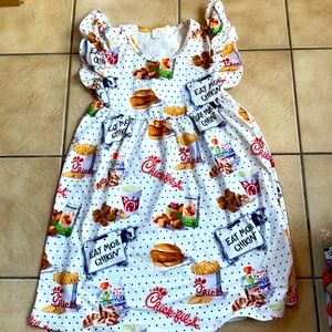 Chick-fil-A girls pearl dress